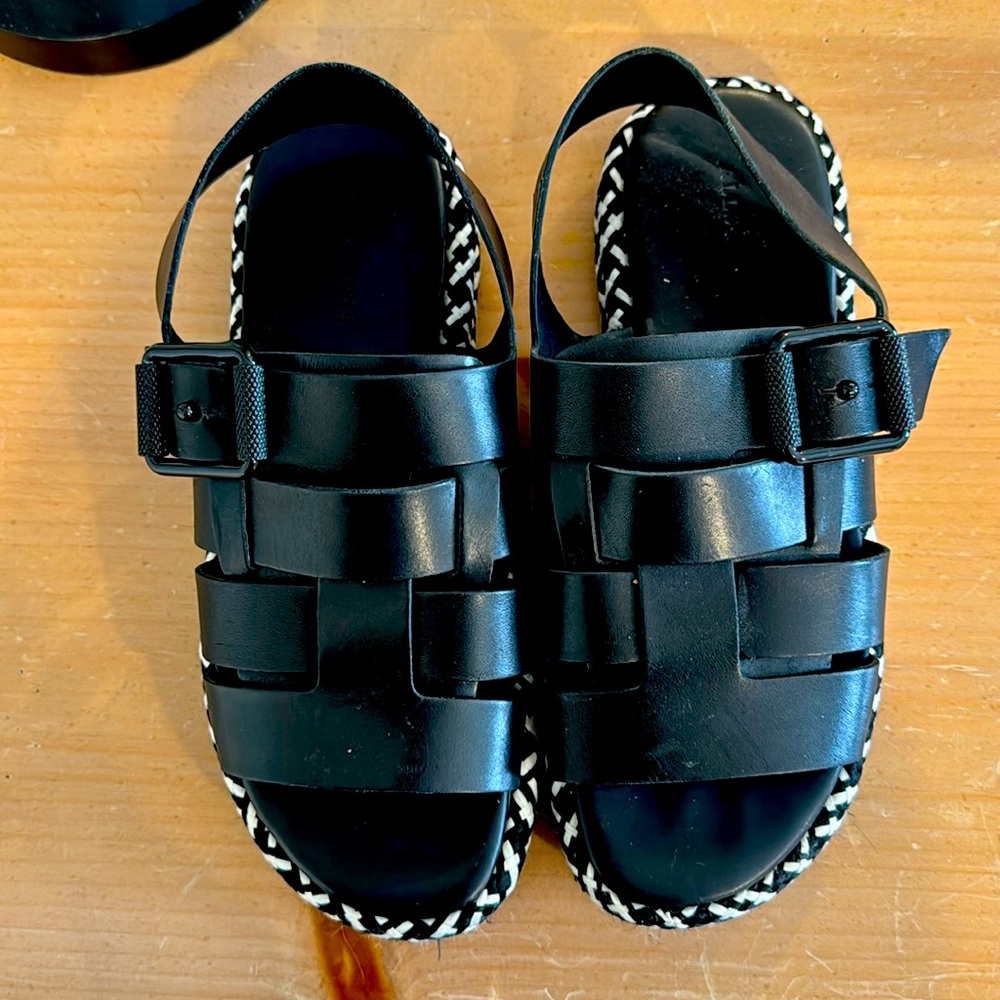 All Saints Botan Leather Upper Sandals size 38